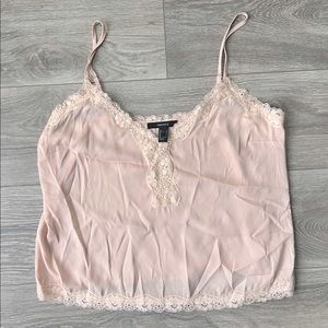 Lace spaghetti strap shirt